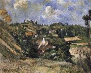 Paul Cezanne Pang map nearby houses Schwarz painting